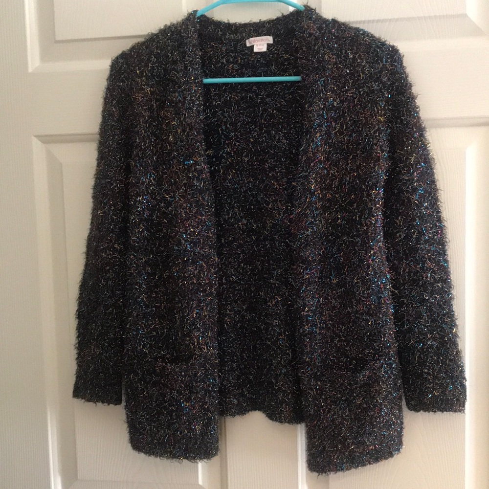 New Xhilaration Target Tinsel sparkle Classy Ugly Christmas Holiday Sweater